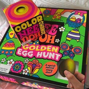 New! NeeDoh Golden Egg Hunt Nee Doh  10 Squishies & bonus color change nee doh!